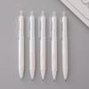 Morandi Color Quick-Dry Fine Tip Click Pen - Black and White for Exams and Office Use