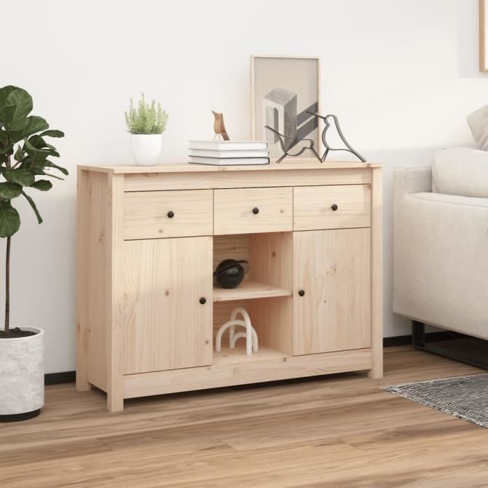 814549 vidaXL Buffet 100x35x74,5 cm Bois massif de pin