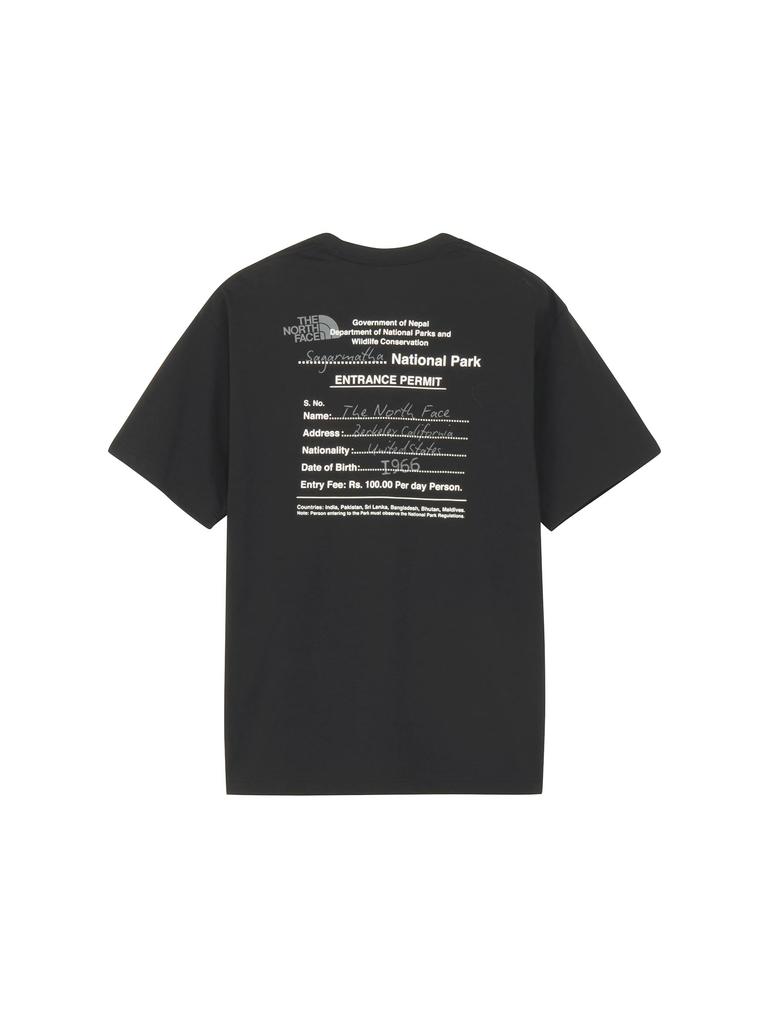 The North Face Entrance Permission Short Sleeve Cut and Sewn Size M S/S Tee, T-Shirt, Black,