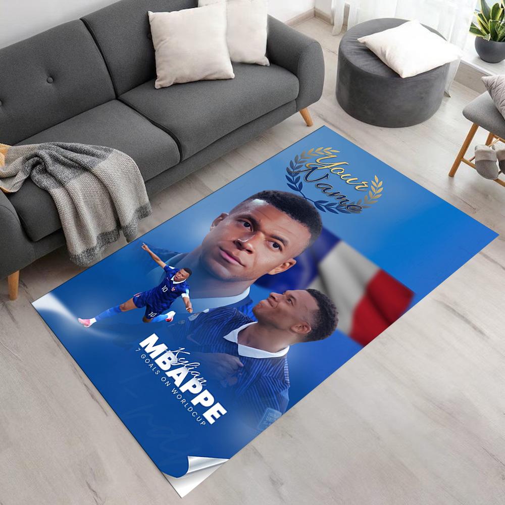 Mbappé Customize Your Name Carpet Suitable for Outdoor Balcony Kitchen Dining Room Antislip Carpet Decorate Offices Perfect Gift for Friends & Family