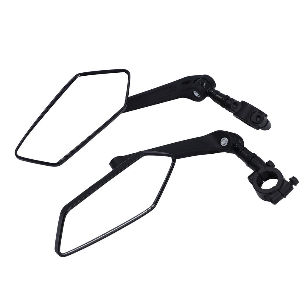 1 Pair Bike Rearview Mirrors 360 Degree Rotation Cycling Handlebar Mirror Replacement for Electric
