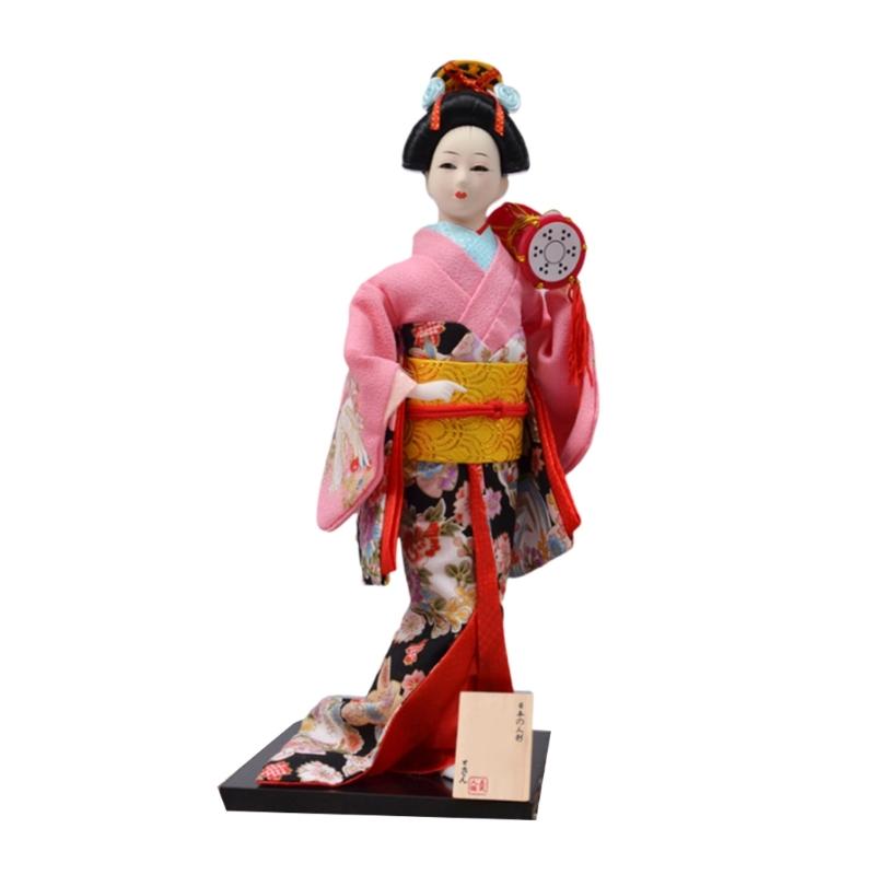 12Inch Japanese Kimono Toy Ornament for Restaurant and Home Decoration with Elegant Designing Optional