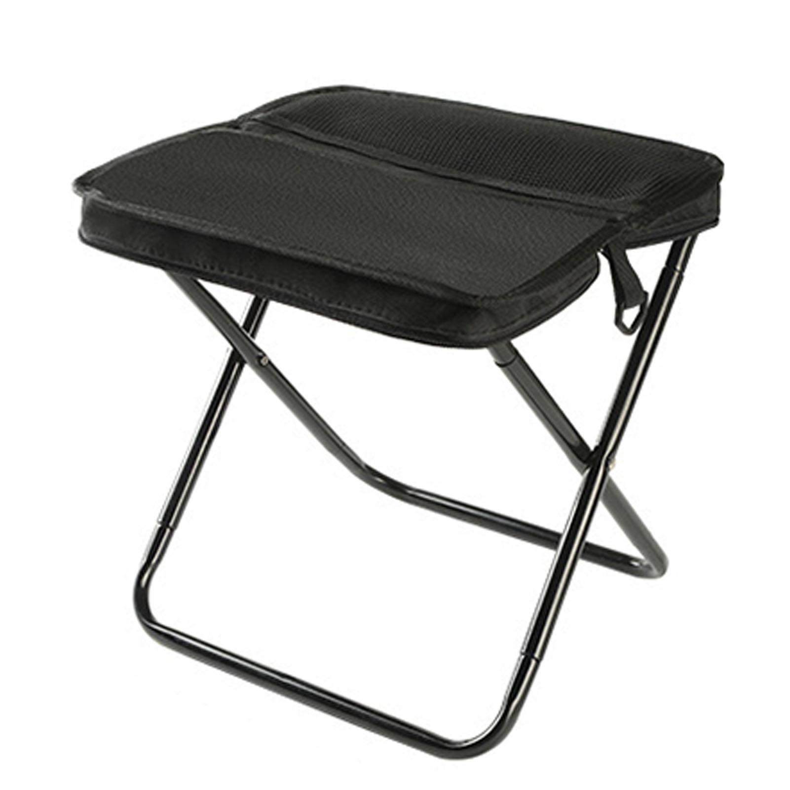 

Camping Chair Folding Chair Portable Folding Chair Sturdy And Durable Both Stool And Storage Bag чорний