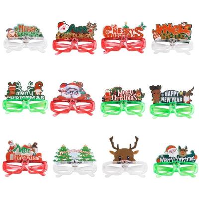 Neujahrsbrille Weihnachts-Leuchtbrille Foto-Requisiten für Kinder Teenager Erwachsene