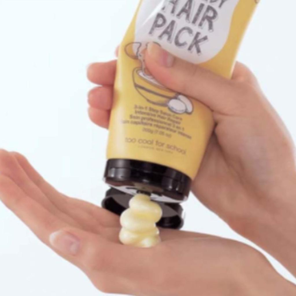 TOO COOL FOR SCHOOL Egg Remedy Hair Pack 200g / Hair Care Treatment