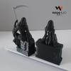3D Printed Gothic Female Grim Reaper Desktop Ornament
