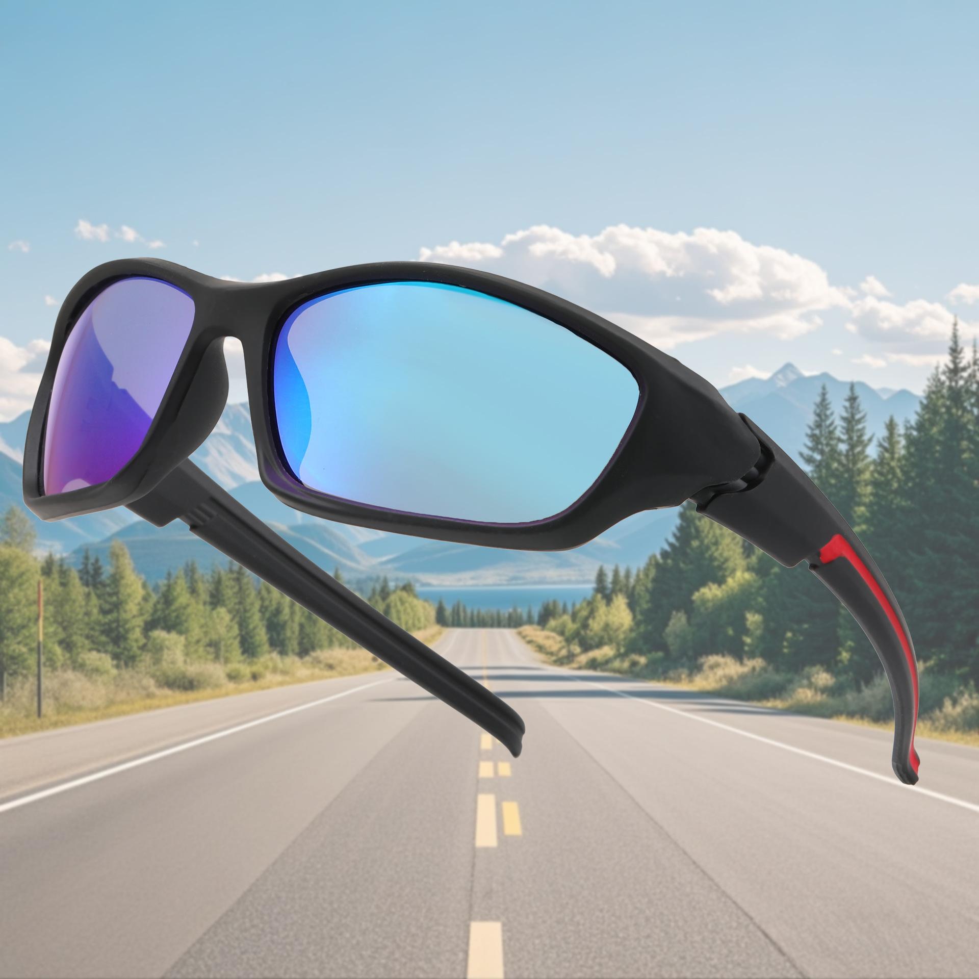 

Riding Glasses, Sunglasses, Windproof And Sand Resistant Driving, Night Riding Glasses One Size синій