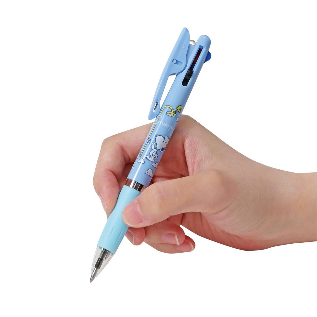 BSS Snoopy Ballpoint Bath ES514D 3-Color Pen, Jetstream, 0.5mm, Time,