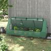 Portable Small Polytunnel, Mini Greenhouse with Mesh Windows for Indoor and Outdoor, 240x90x90cm, Green