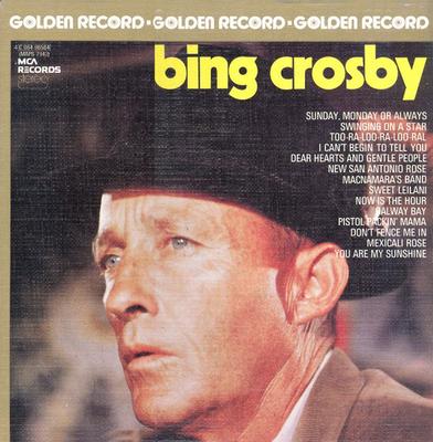 LP Record BING CROSBY - Golden Record 4C06496564 MCA Records 1975 Belgium Pop Used