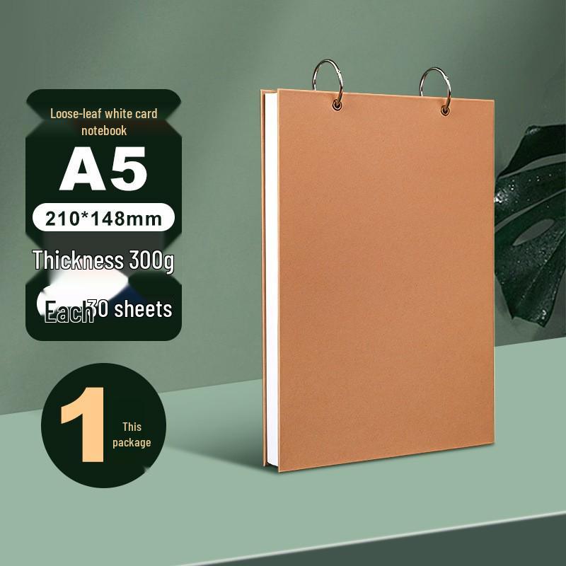 Dětský kroužkový skicák A4: Silné prázdné stránky pro kreslení a umění