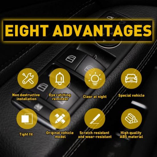 For Mercedes-Benz GLA250 2014-2017 Door Window Switch Button Sticker 14Lot EOA