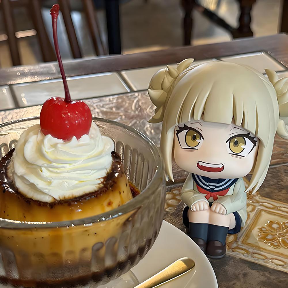 Figurka Anime MHA Himiko Toga Figurka Akcji Urocza Edycja Q Figurka Toga Himiko Patrząca w Górę Model Kolekcjonerska Lalka Figurka Bohatera Zabawki Prezent