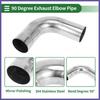 90 Degree Mandrel Exhaust Tube 2.25" OD 5.91" Length