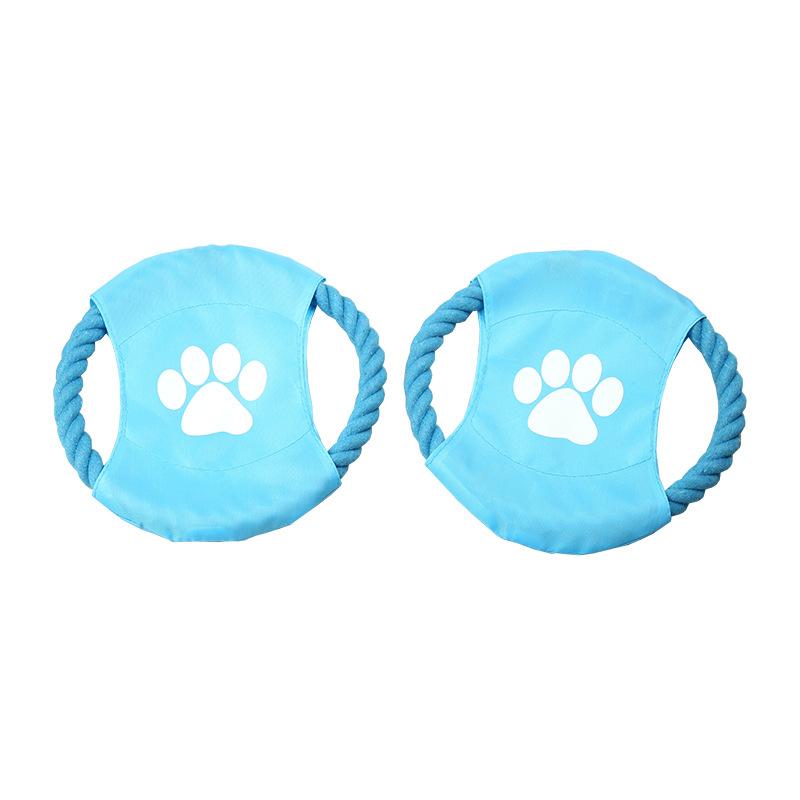 Dog Bite Resistant Cotton Rope Knot Frisbee Training Toy