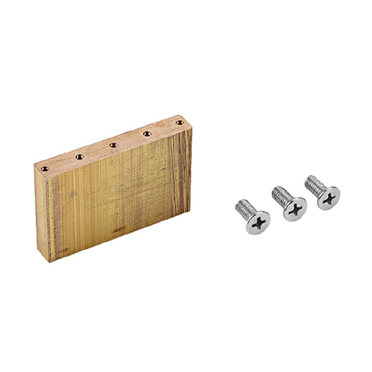 Tremolo Bridge Blok Elektrická Kytara Pevný Mosazný Blok 32mm/34mm/37mm/42mm