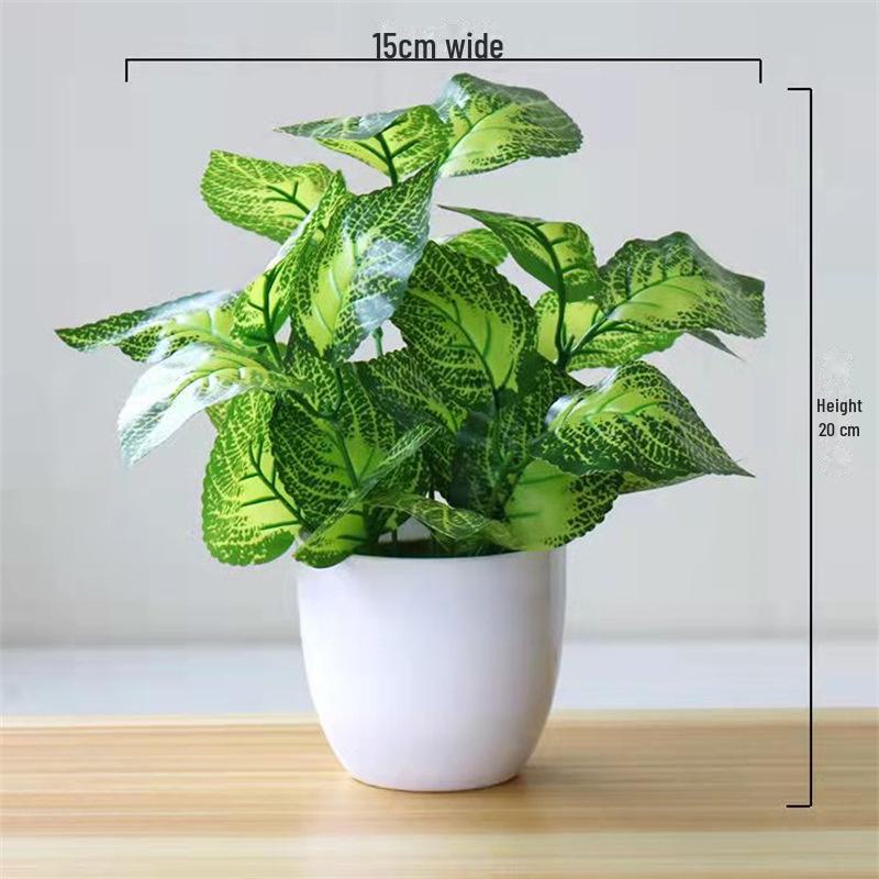 Decorative Small Artificial Potted Flowers Set for Home and Living Room Decor