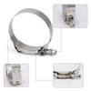 2.75 Inch Stainless Steel 304T Exhaust Pipe Clamp for Silicone Turbo Hoses (73-81) - Two-Pack