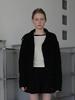 Soft Seoul Big Collar Cable Cardigan_Black