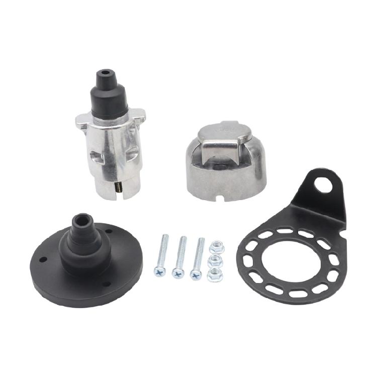 7 Pin Trailer Plug Tow Towing Wiring Connector Caravans Socket Plug 12V 1