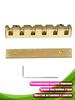 Adjustable brass thresholds for 6-string guitar with instrument for better build stability