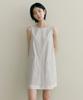 Ost Kaka Color Block Sleeveless Mini Dress Light Gray