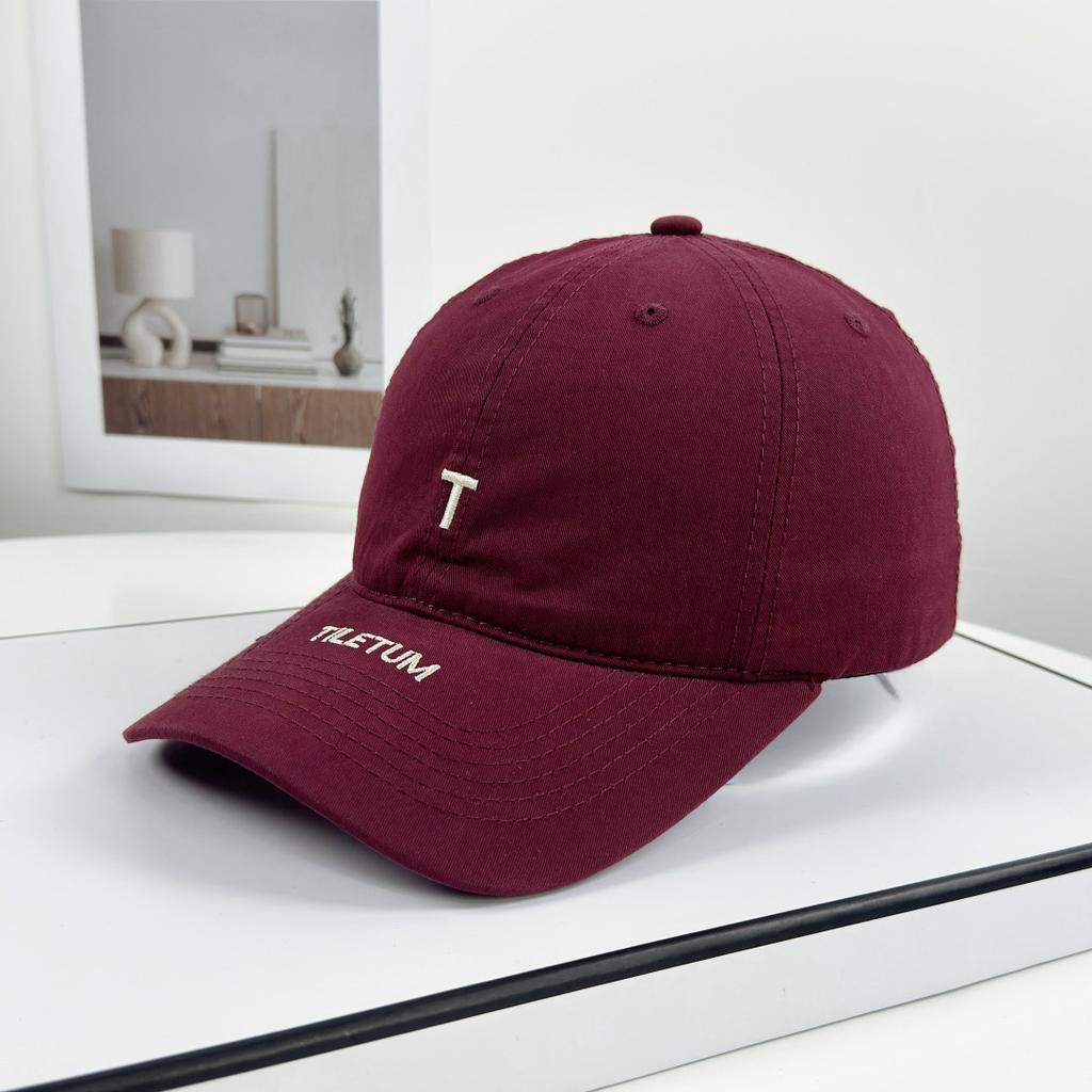 1pc Letter T Casual Baseball Cap - Multi-Color Sun Protection, Hand Washable for Mountaineering, Travel & Outdoor Sports