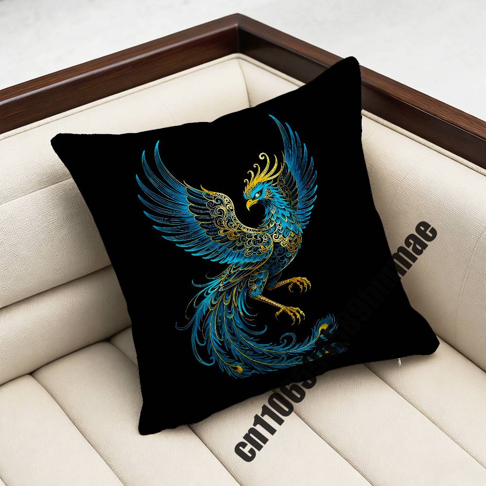 For Phoenix Throw Pillow Case Sham 45X45Cm 35X35Cm Square Bedroom Pillowcase Cushion Cover