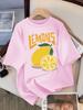 Fresh Lemon Fruit Prints Women Tee Shirt Casual Oversized T-Shirts Breathable Cotton Short Sleeve Comfortable O-Neck Tops