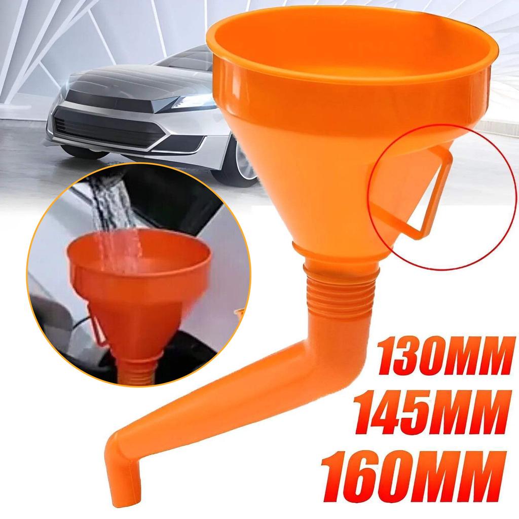 Plastic Double Bend Funnel with Removable Filter Hands Frees Funnel for Kitchen Cooking & DIY Beverage Enthusiasts