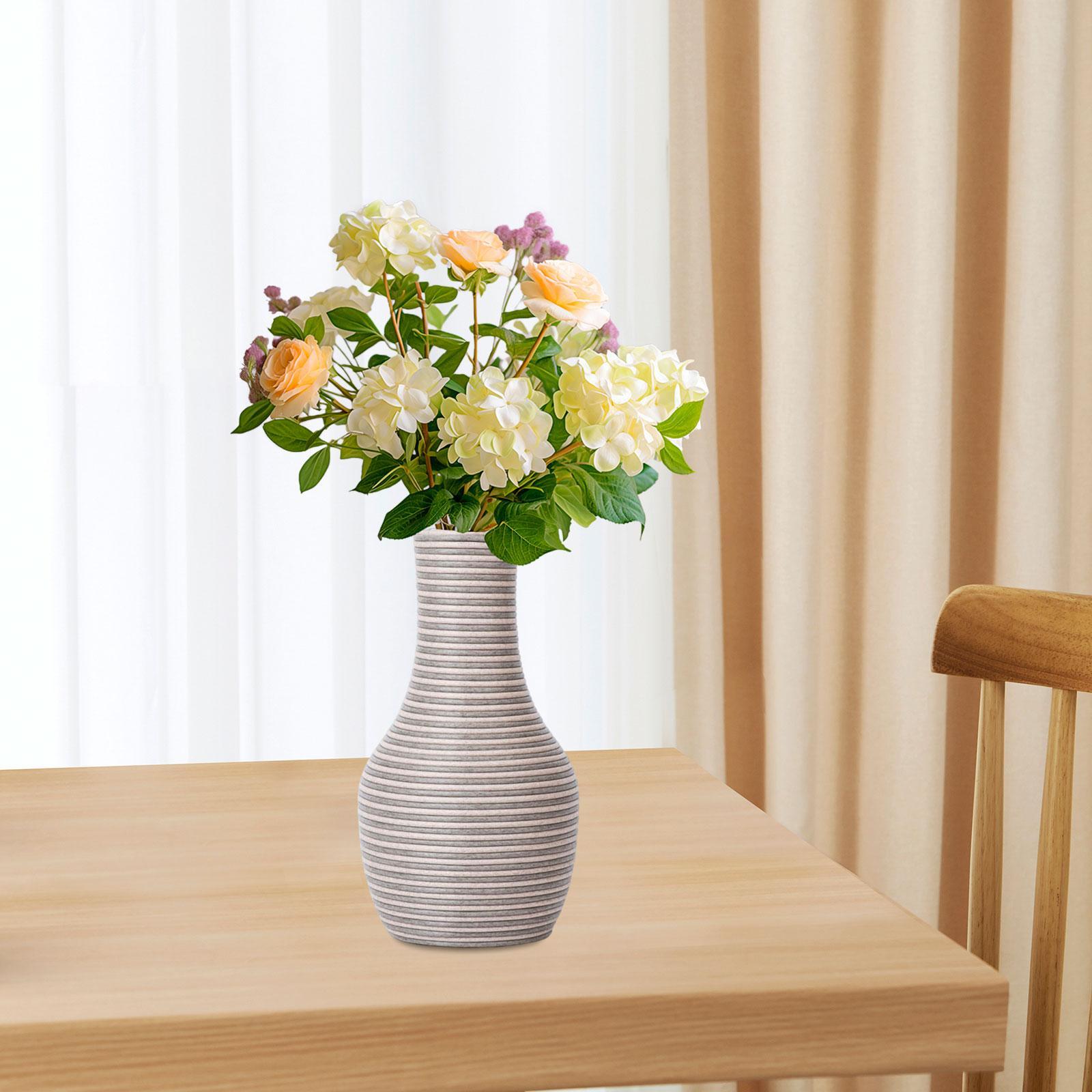 

Woven Vase Rustic Housewarming Gift Floral Accessory Plants Flower Container for Garden Entrance Cabinet Dining Table Decor
