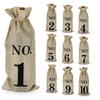 Red Wine Bottle Packaging Bag With Durable Canvas Material For Gift Wrapping And Storage
