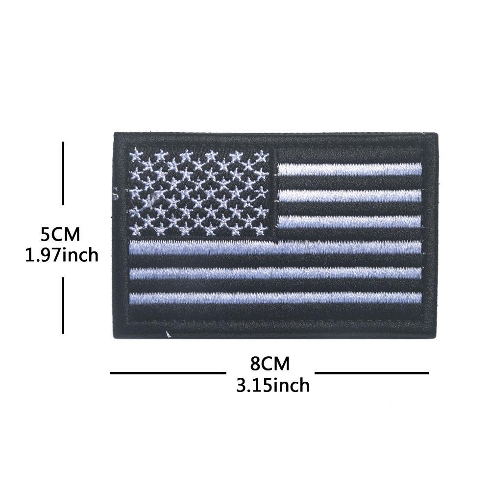 Toppa con Bracciale in Velcro Bandiera Americana - Distintivo Ricamato Star-Spangled Banner