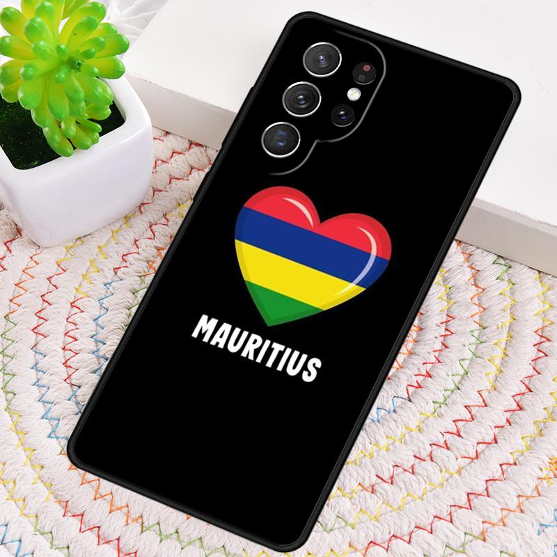 

Mauritius Flag Silicone Phone Case For Samsung Galaxy note 10 pro S26 S25 S24 S23 S22 S21 Plus S25Ultra Capa Cover Galaxy S24 FE