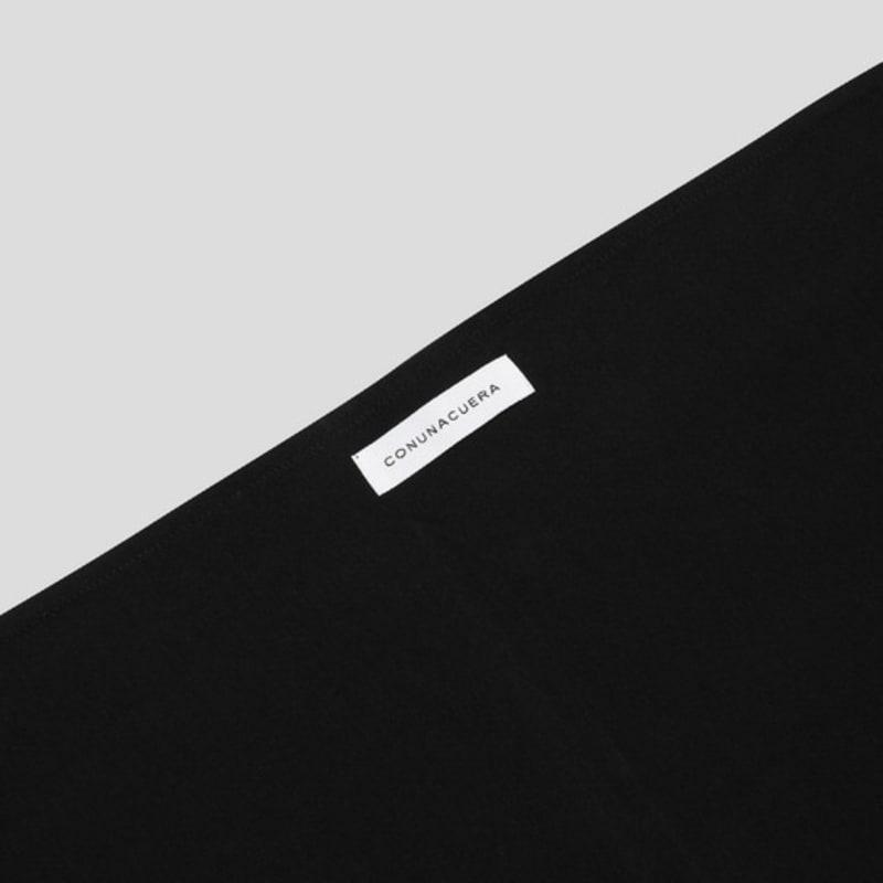 CONUNACUERA PLAIN SCARF_BLACK