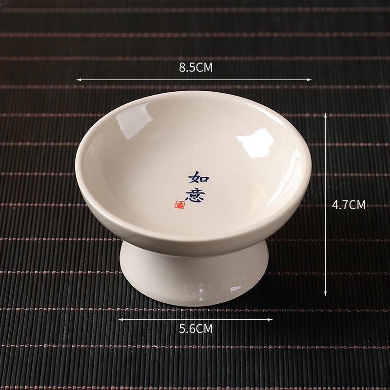 Chinese Mini Tea Fruit Bowl Snacks Cakes Dessert Fruit Plates Ceramic Tray Dried Fruit Plate Hotel Kitchen Dinner Table Decor