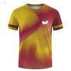 T-shirt da uomo ad asciugatura rapida Sport Tennis Abbigliamento Moda Stampa 3D Uniformi Badminton T-shirt da allenamento da donna Top da uomo Magliette