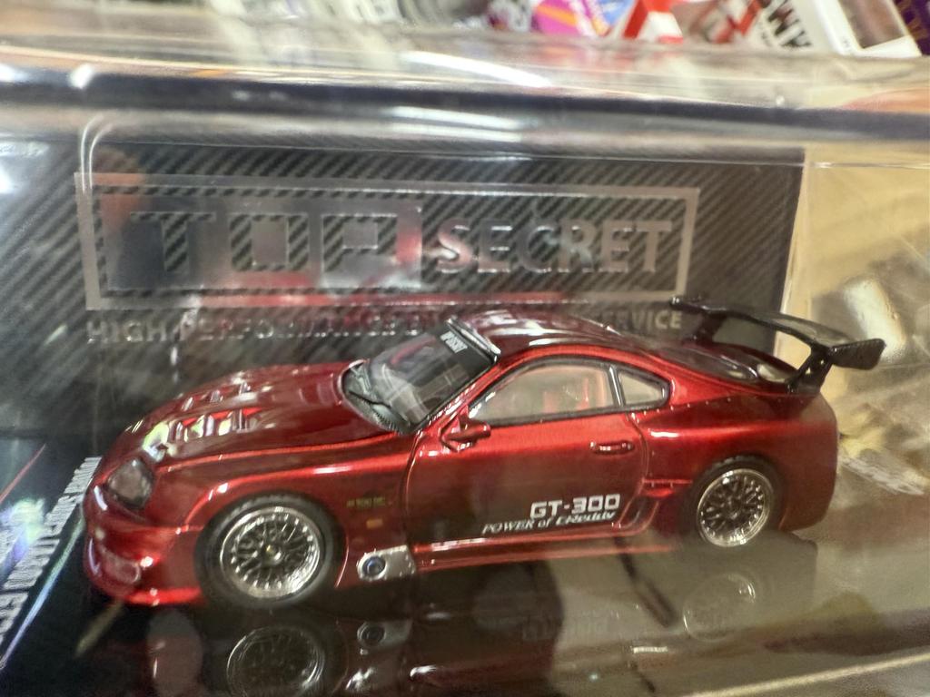 1/64 INNO Supra Toyota Supra A80 GT300 TOP SECRET Red
