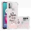 Liquid Phone Case For Motorola Moto G30 G20 G10 G Pure Stylus Play E7 Power 2021 Cover Painted Glitter Quicksand Capa