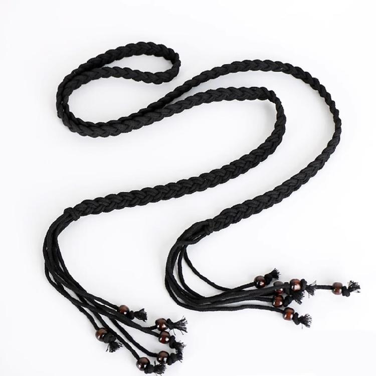 Breathable Cotton Waistband Handwoven Adjustable Waist Rope Belt Bohemian Waist Cord For Women Teens Girl Various Styles