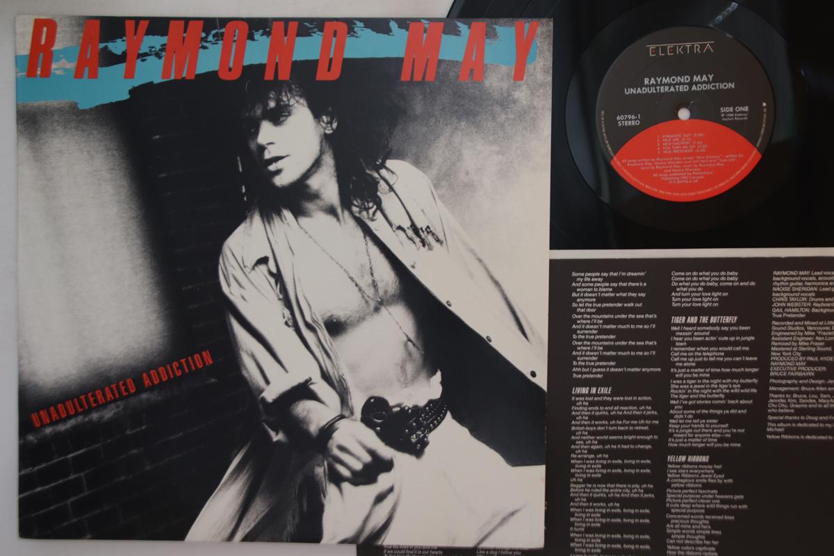 

LP Record RAYMOND MAY - Unadulterated Addiction 607961 ELEKTRA 1988 US Rock Used