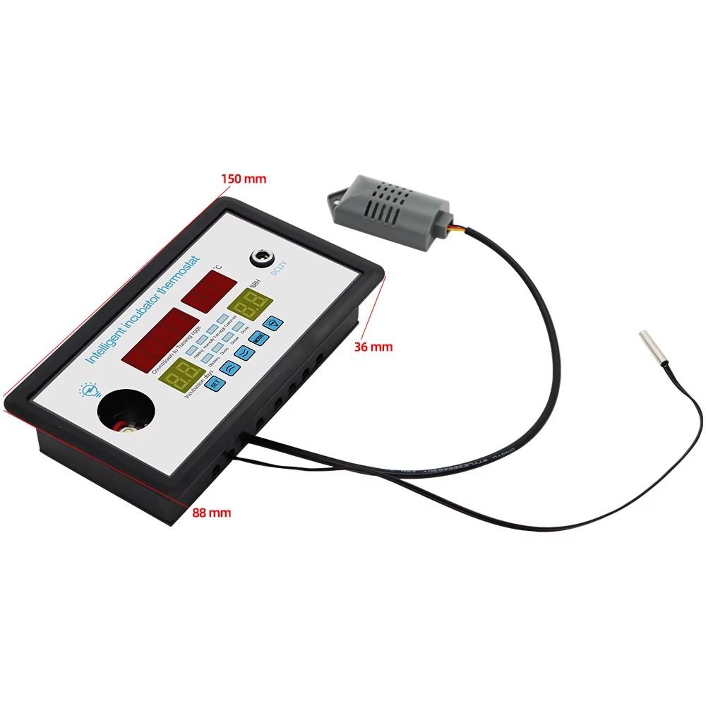 ZFX-W9002 12V/220V Egg Incubator Controller with Temperature & Humidity Sensor for Farm Chickens Ducks Geese