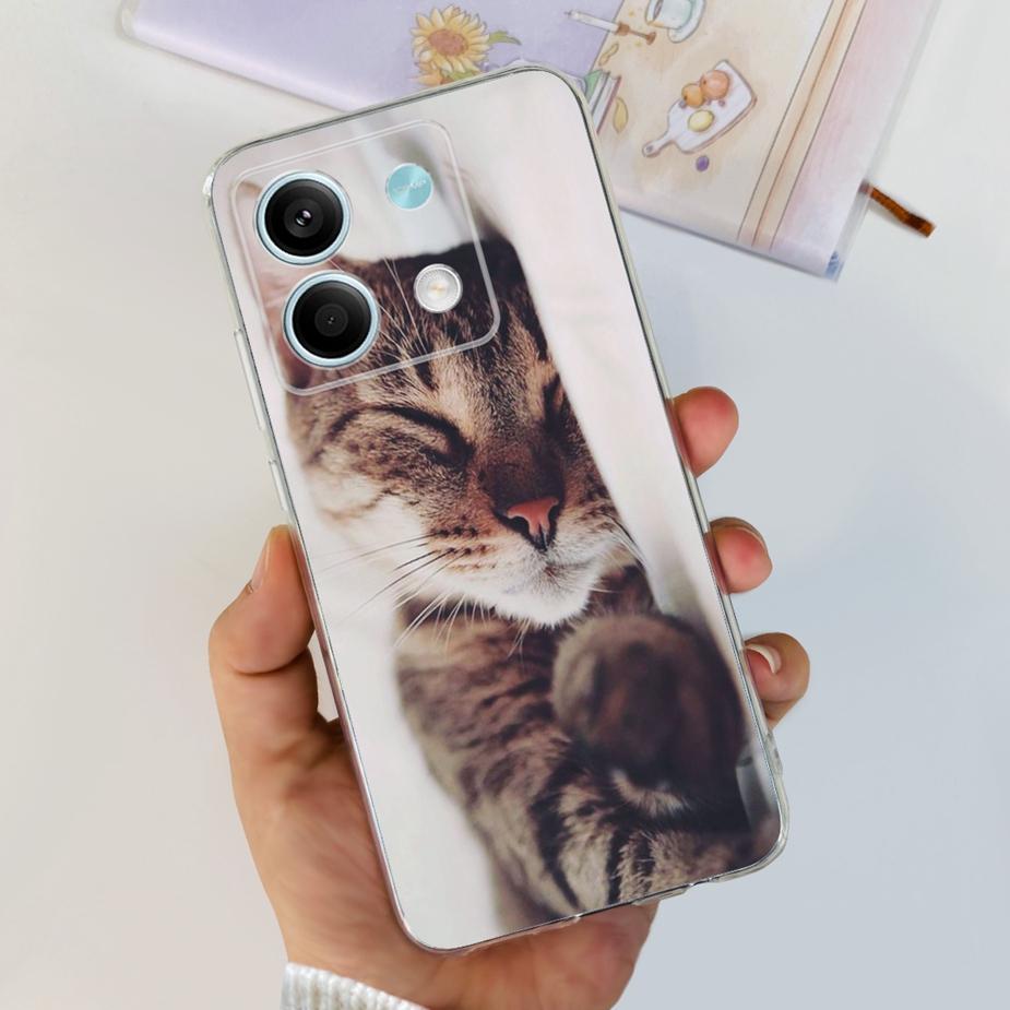 För Xiaomi Redmi Note 13 Pro Plus-skal Lyxigt målat fodral Klar silikontelefonskal för Redmi Note 13 Pro Note13 5G Mjukt skal