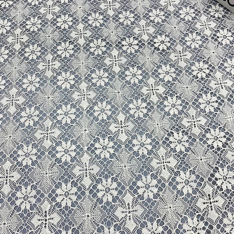 

Жаккардовая трикотажная ткань с кружевным дном из полиэстера для женской и детской одежды