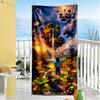 Minecraft Beach Towel Super Soft Microfiber Quickdry Fabric Comfortable Lightweight