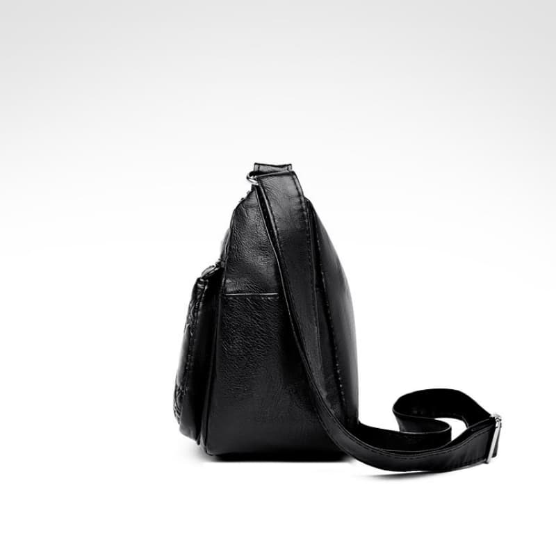 PU zipper shoulder crossbody small square bag