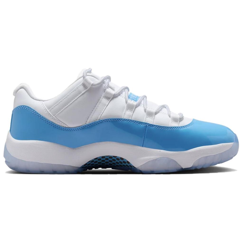Jordan Air Jordan 11 Abrasion Resistant Low Top Vintage Basketball Shoes Unisex White Blue FV5104-100
