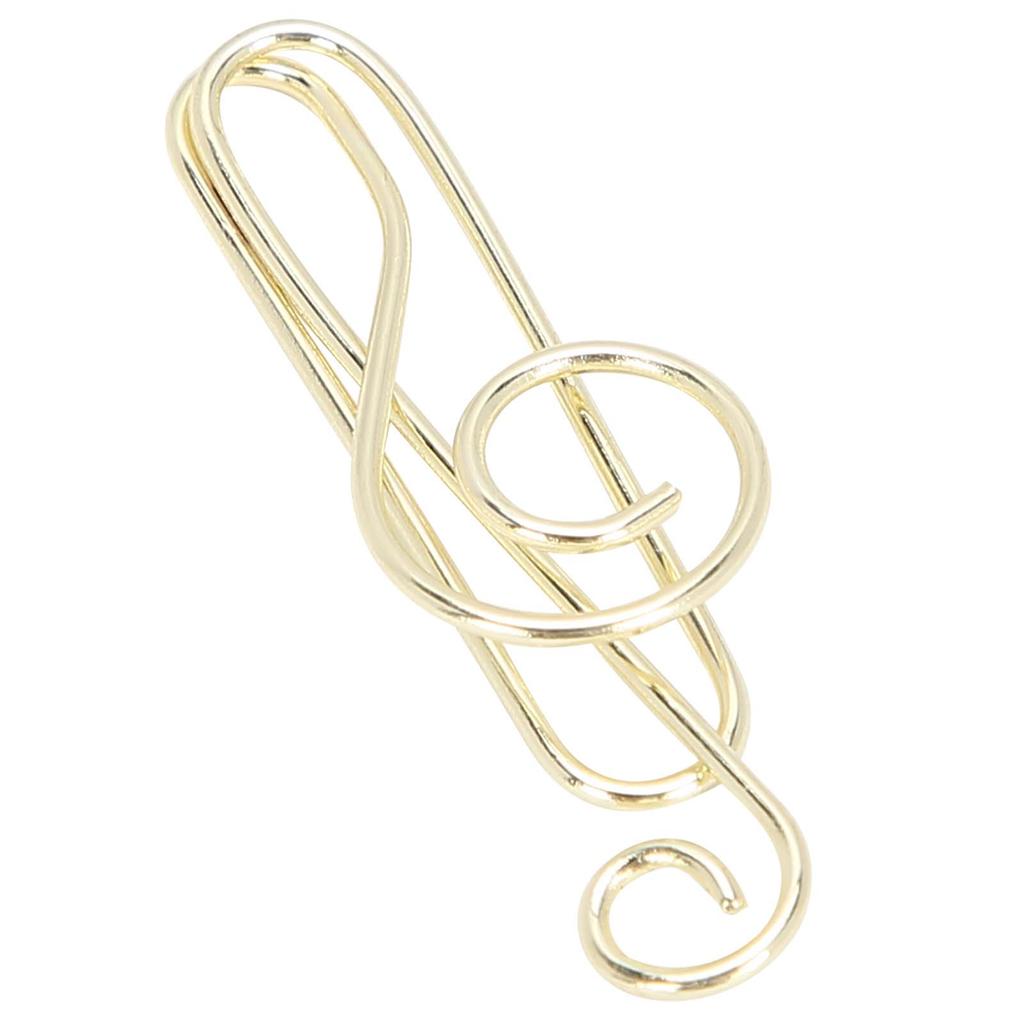 20Pcs Musical Note Paperclip Music Shape Creativity Modeling Metal Craft Supplies
