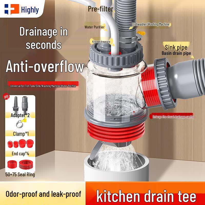 Haili Kitchen Sink Drain Anti-Odor Sealer