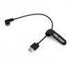 ZBLZGP 8K HDMI Type A HDMI Braided Coiled Compatible with Canon and Blackmagic Pocket Cinema Cameras Mini HDMI to Cable, 2.1 Right/Left Angled, Sony,